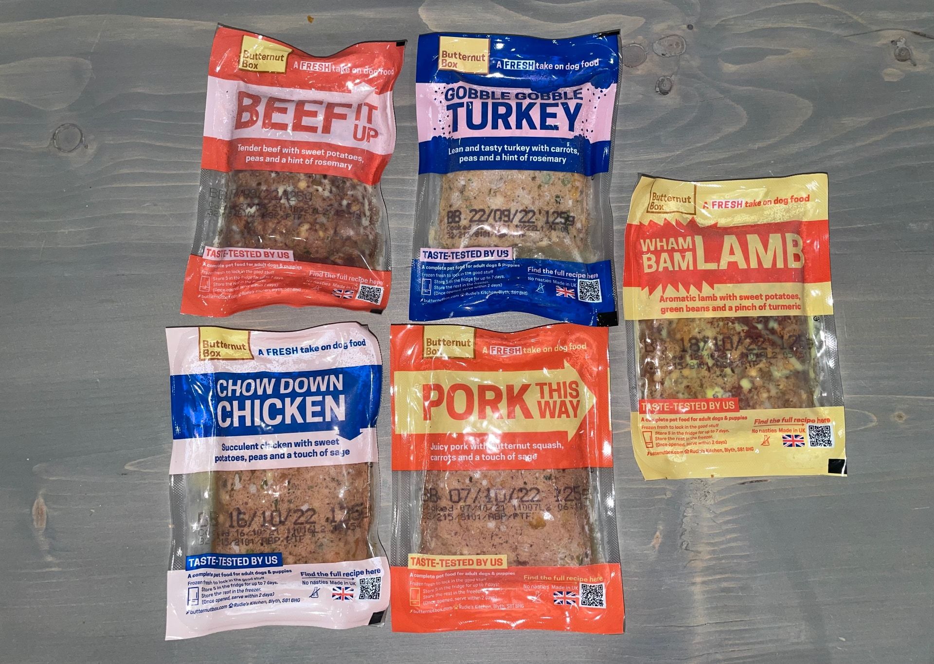 Butternut Box food packets