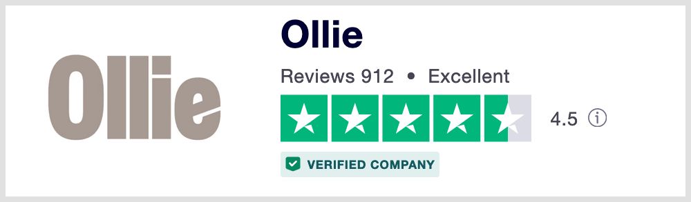 Ollie dog food Trustpilot rating